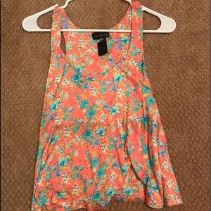 Large floral tank top